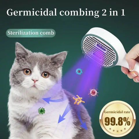 Épilateur pour poils de chat et de chien - Germicidal comb