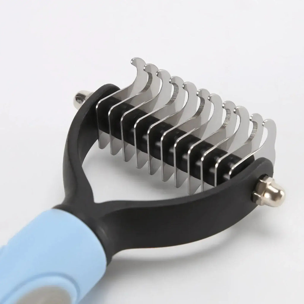 Ergonomic Home Use Durable Pet Fur Knot Cutter 2 Sided Comb Dog Cat Grooming Hair Remover Puppy Shedding Trimmer