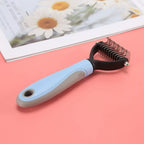 Ergonomic Home Use Durable Pet Fur Knot Cutter 2 Sided Comb Dog Cat Grooming Hair Remover Puppy Shedding Trimmer