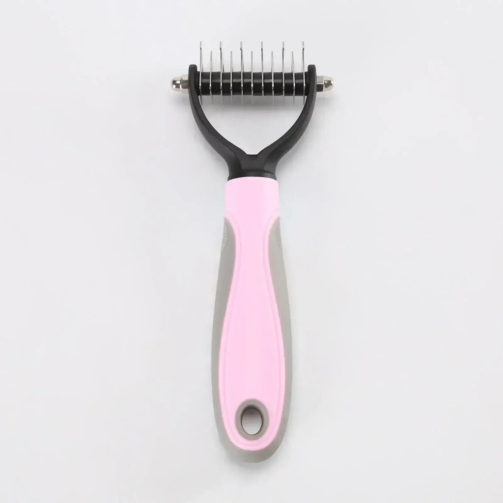 Ergonomic Home Use Durable Pet Fur Knot Cutter 2 Sided Comb Dog Cat Grooming Hair Remover Puppy Shedding Trimmer