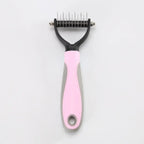 Ergonomic Home Use Durable Pet Fur Knot Cutter 2 Sided Comb Dog Cat Grooming Hair Remover Puppy Shedding Trimmer