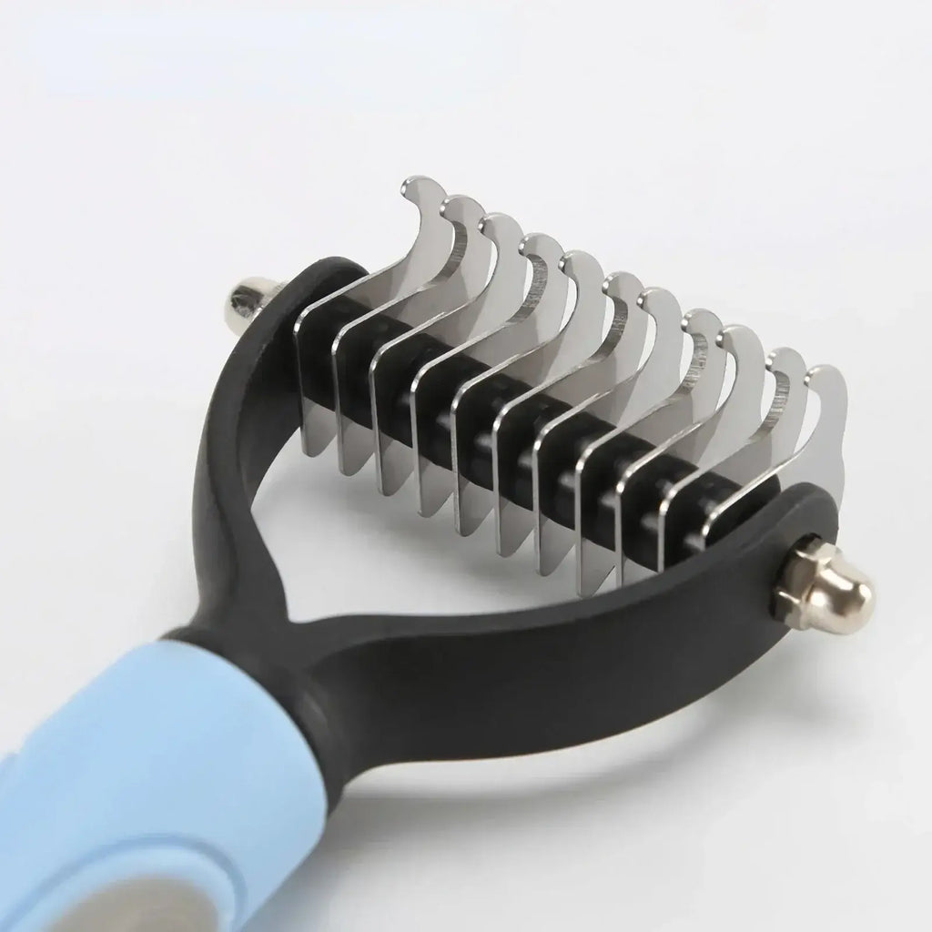 Ergonomic Home Use Durable Pet Fur Knot Cutter 2 Sided Comb Dog Cat Grooming Hair Remover Puppy Shedding Trimmer