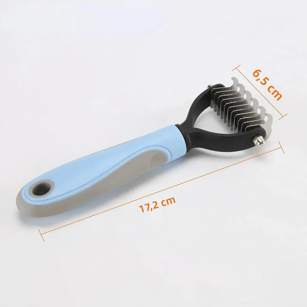 Ergonomic Home Use Durable Pet Fur Knot Cutter 2 Sided Comb Dog Cat Grooming Hair Remover Puppy Shedding Trimmer