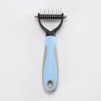 Ergonomic Home Use Durable Pet Fur Knot Cutter 2 Sided Comb Dog Cat Grooming Hair Remover Puppy Shedding Trimmer