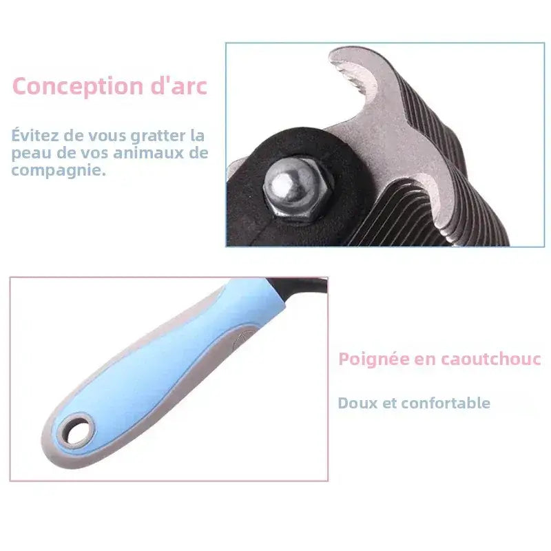 Ergonomic Home Use Durable Pet Fur Knot Cutter 2 Sided Comb Dog Cat Grooming Hair Remover Puppy Shedding Trimmer