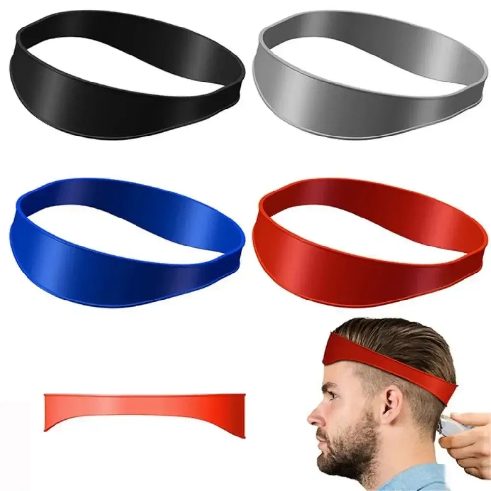 Fade Haircut Tool DIY Hair Trimming Home Haircuts Template Curved Headband Silicone Neckline Shaving Template Barber
