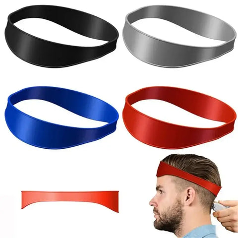 Fade Haircut Tool DIY Hair Trimming Home Haircuts Template Curved Headband Silicone Neckline Shaving Template Barber