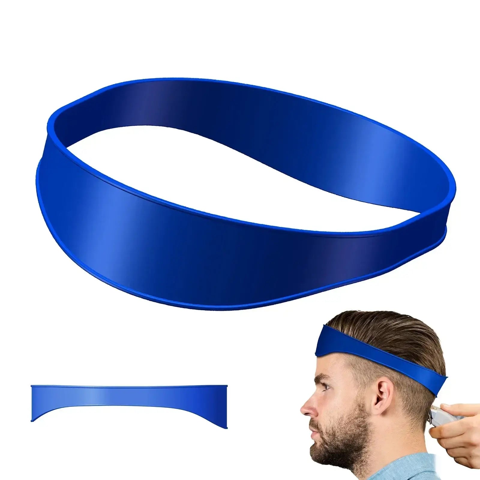 Fade Haircut Tool DIY Hair Trimming Home Haircuts Template Curved Headband Silicone Neckline Shaving Template Barber