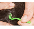 Flea Remover Hook Tick Removal Tweezer Ticks Pull Pet Cat Dog Accessaries Scratching Extractor Mite Tweezers Comb