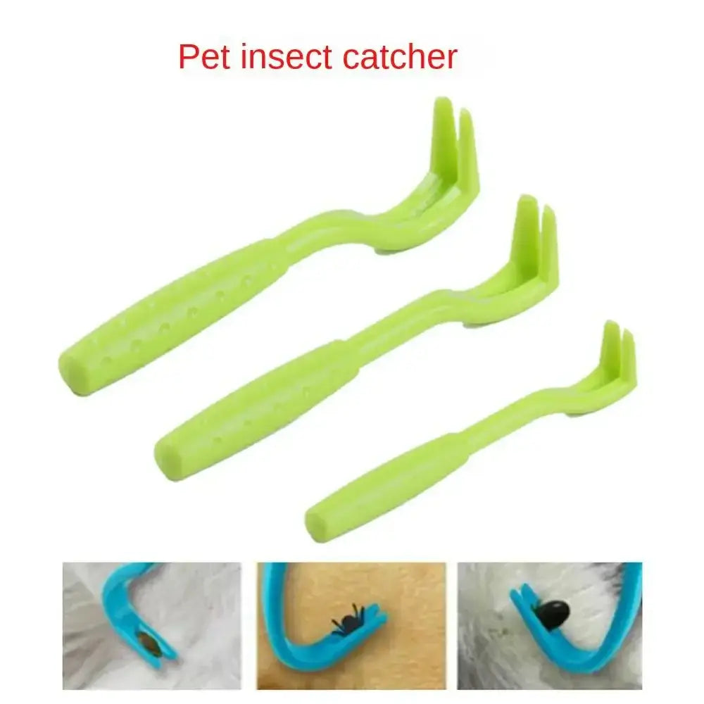 Flea Remover Hook Tick Removal Tweezer Ticks Pull Pet Cat Dog Accessaries Scratching Extractor Mite Tweezers Comb