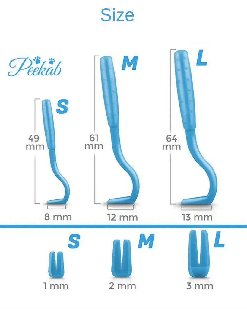 Flea Remover Hook Tick Removal Tweezer Ticks Pull Pet Cat Dog Accessaries Scratching Extractor Mite Tweezers Comb
