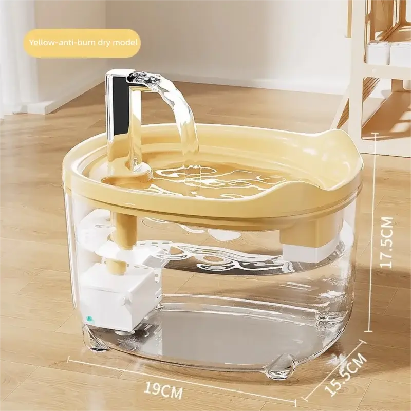 Fontaine à eau automatique pour chats - yellow / 1.5L