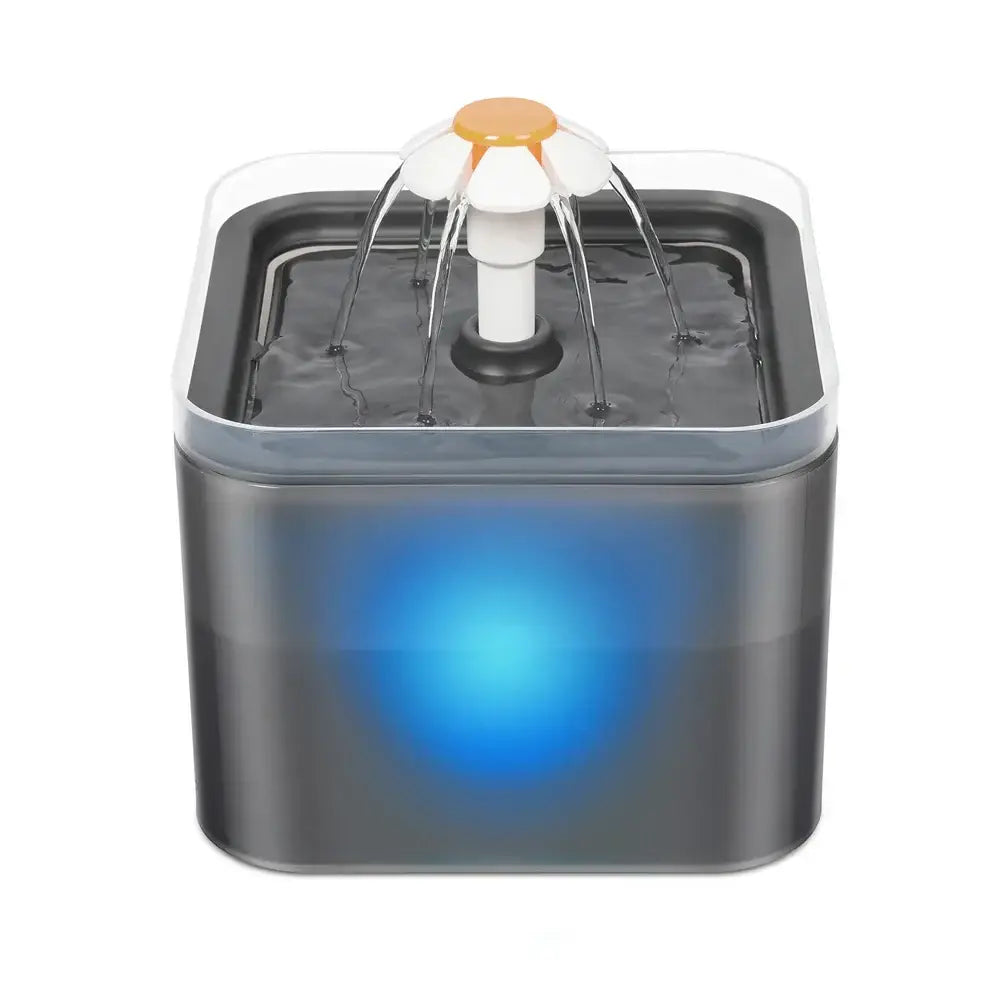 Fontaine à eau pour chiens avec éclairage LED - grey
