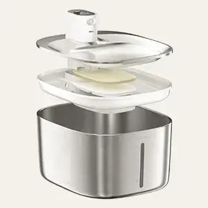 Fontaine à eau sans fil pour chat de 4 L - EU Plug / 4L