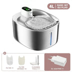 Fontaine à eau sans fil pour chat de 4 L - EU Plug / 4L