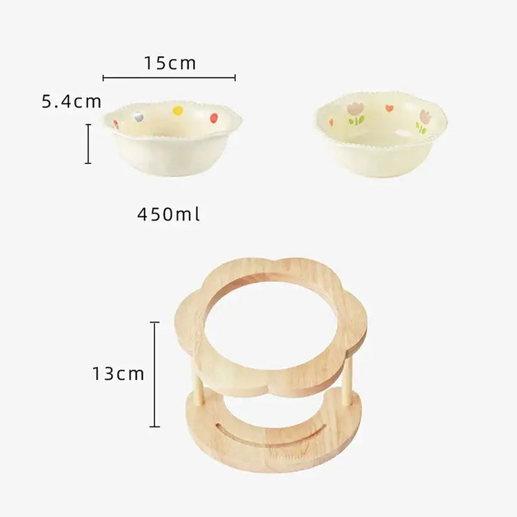 Food Utensils Cat Dog Pet Supplies Accessories Ceramic Pet Cat Bowl Pet Drinking Water Feeding Bowl Ceramics Cat Food
