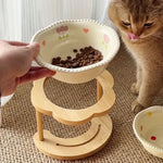 Food Utensils Cat Dog Pet Supplies Accessories Ceramic Pet Cat Bowl Pet Drinking Water Feeding Bowl Ceramics Cat Food