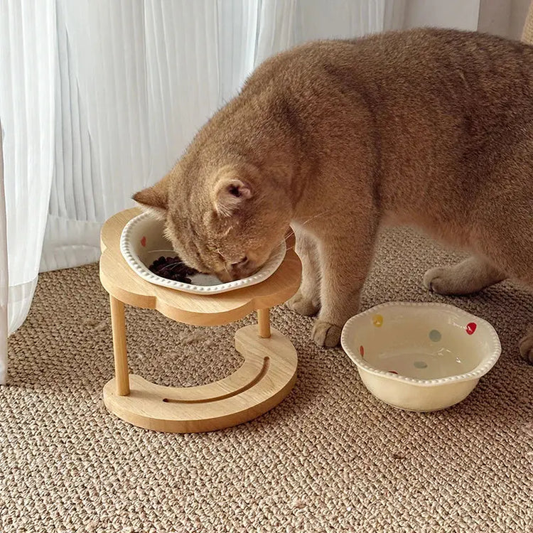 Food Utensils Cat Dog Pet Supplies Accessories Ceramic Pet Cat Bowl Pet Drinking Water Feeding Bowl Ceramics Cat Food
