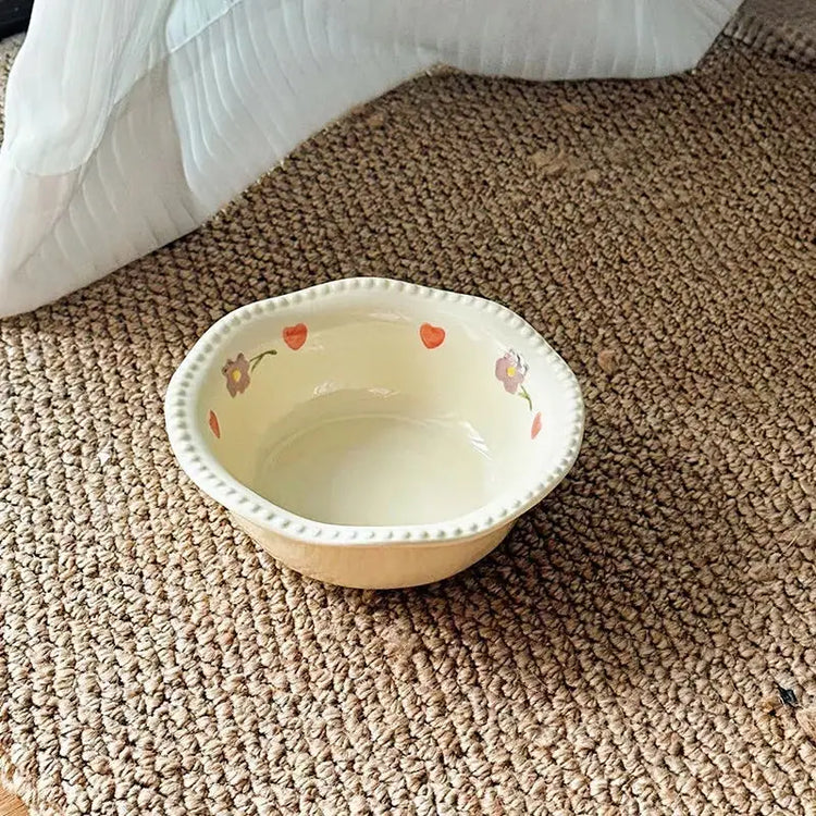 Food Utensils Cat Dog Pet Supplies Accessories Ceramic Pet Cat Bowl Pet Drinking Water Feeding Bowl Ceramics Cat Food