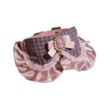 French Princess Pet Accessories Dog Collar Leash Pearl Bow Lace Bib Small Bichon Walking Leash Pet Supplies Puppy