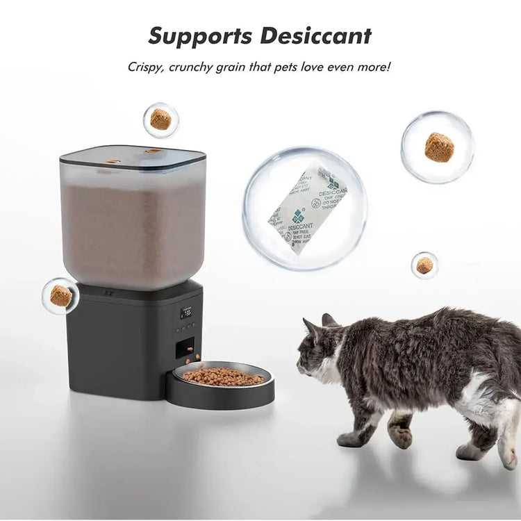 FURPIPI Smart 8L Automatic Pet Feeder with Timer USB & Battery Powered Slow Feed Dispenser for Cats and Dogs No Plug