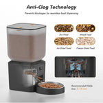 FURPIPI Smart 8L Automatic Pet Feeder with Timer USB & Battery Powered Slow Feed Dispenser for Cats and Dogs No Plug