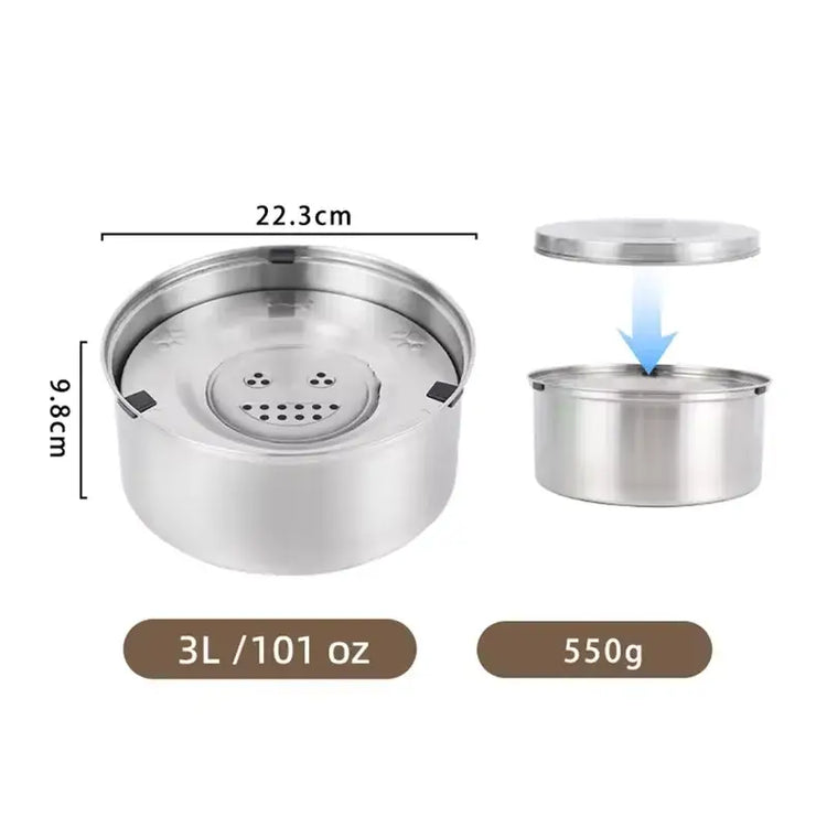 Gamelle antidérapante pour chien - 3L