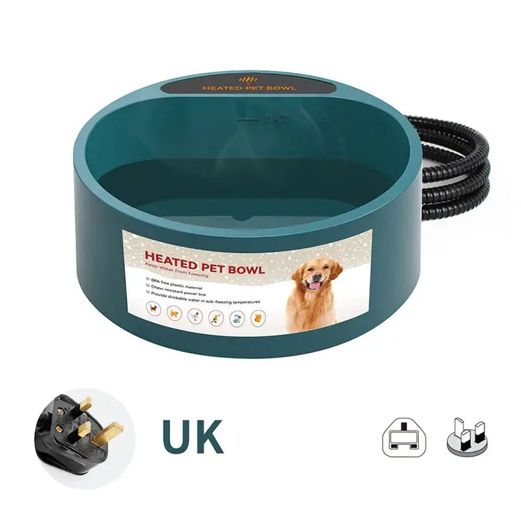 Gamelle chauffante pour chien - UK plug