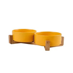 Gamelle en céramique pour animaux - 13cm / Yellow