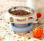 2A Pet Raised Cat Bowl Cat Drinking Bowl Detachable Cat Kitten Protection Bowl Non-Slip Pet Feeder Bowl Cat Accessories