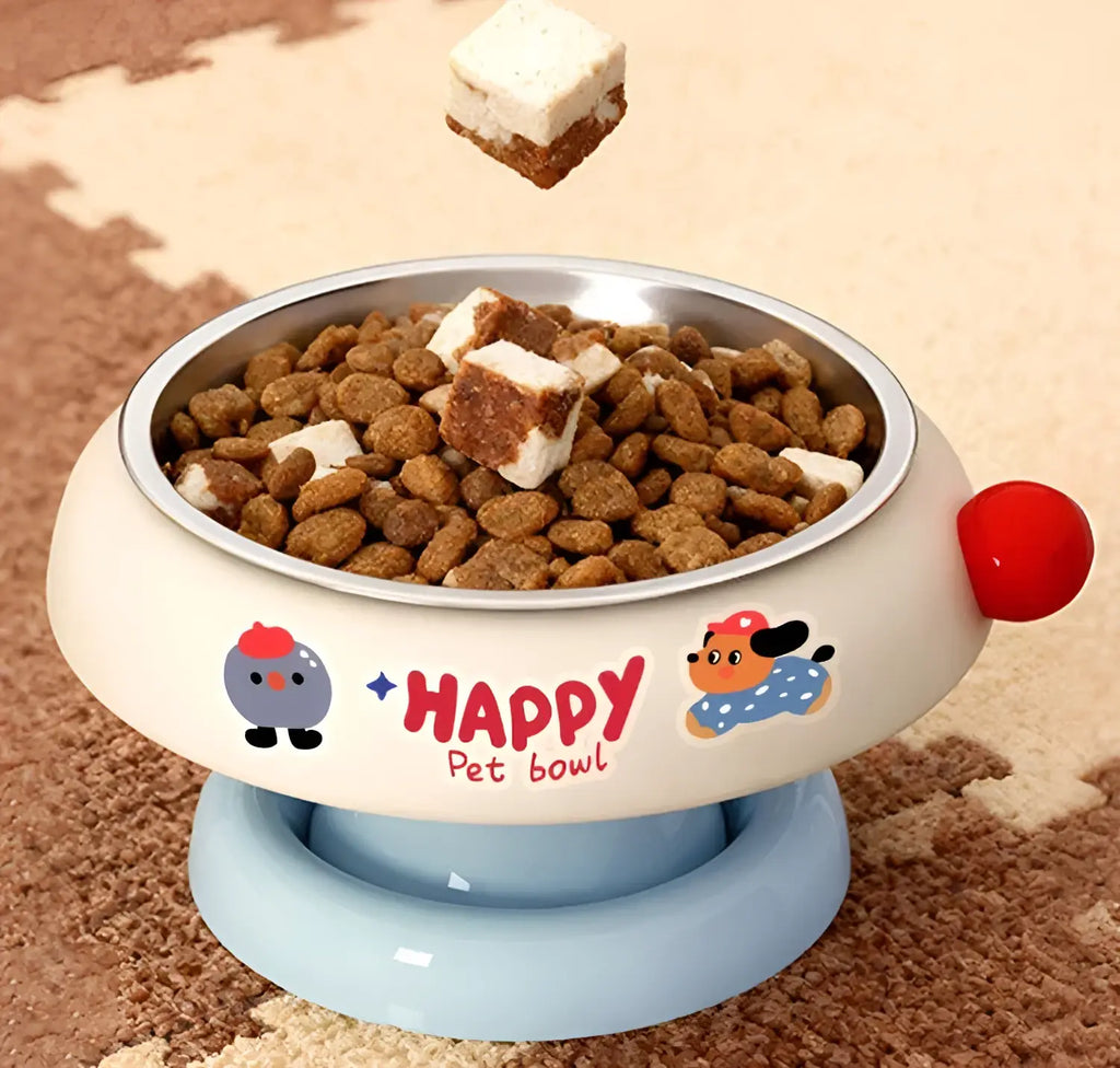 2A Pet Raised Cat Bowl Cat Drinking Bowl Detachable Cat Kitten Protection Bowl Non-Slip Pet Feeder Bowl Cat Accessories