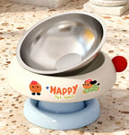 2A Pet Raised Cat Bowl Cat Drinking Bowl Detachable Cat Kitten Protection Bowl Non-Slip Pet Feeder Bowl Cat Accessories