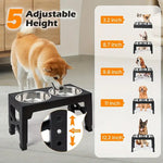 Gamelle surélevée pour chien - black / 2 Stainless Steel / China Mainland