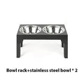 Gamelle surélevée pour chien - black / 2 Stainless Steel / China Mainland
