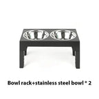 Gamelle surélevée pour chien - black / 2 Stainless Steel / China Mainland