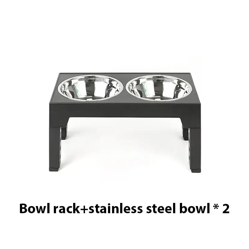 Gamelle surélevée pour chien - black / 2 Stainless Steel / China Mainland