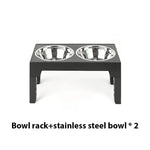 Gamelle surélevée pour chien - black / 2 Stainless Steel / China Mainland