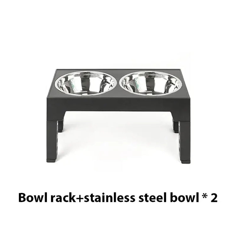 Gamelle surélevée pour chien - black / 2 Stainless Steel / China Mainland