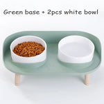 Gamelles doubles pour chat - Green-2w