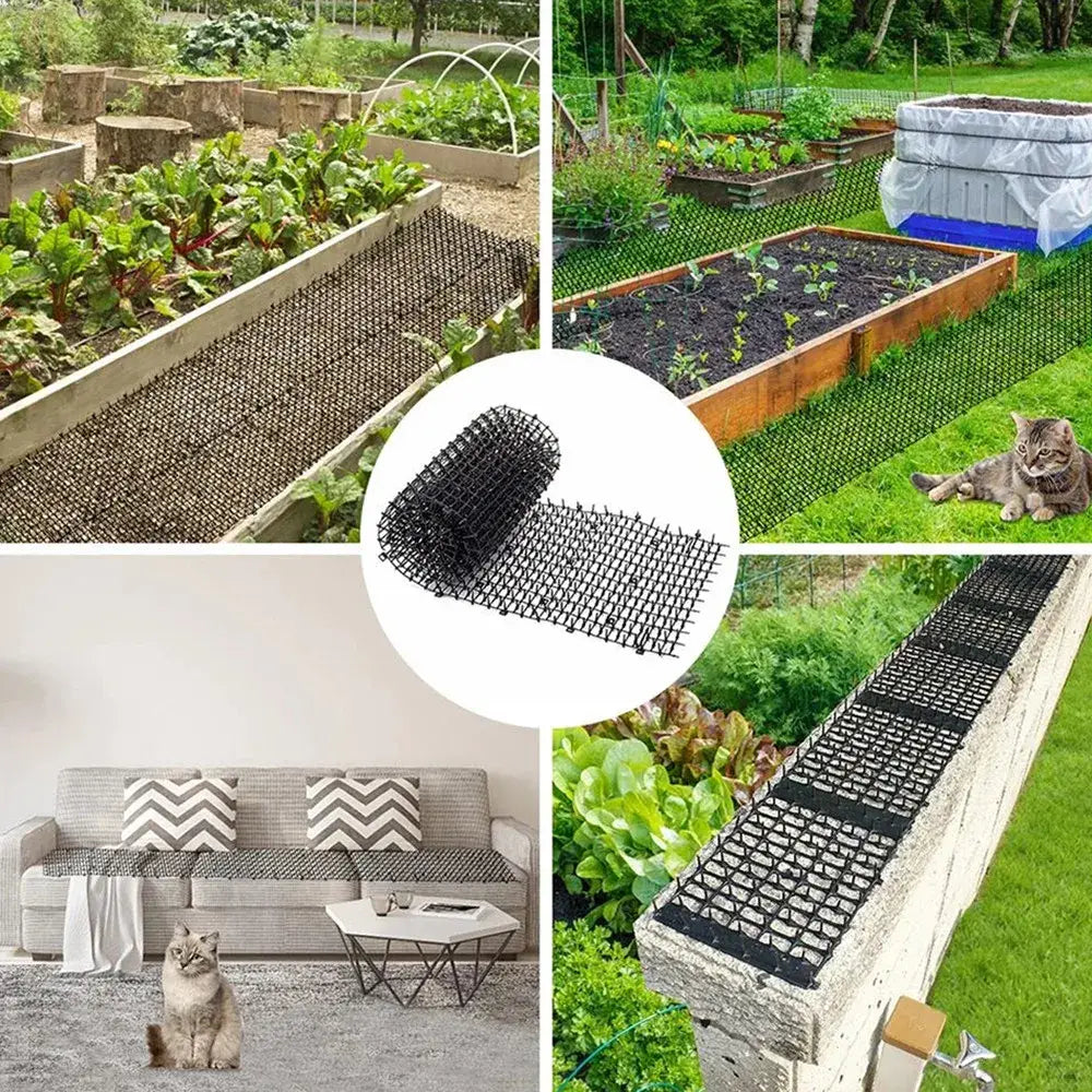 Gardening Cat Scat Mat Repellent Mat Anti-Cat With Prickle Strips Spikes Straps Prevent Cats&dogs From Digging Garden