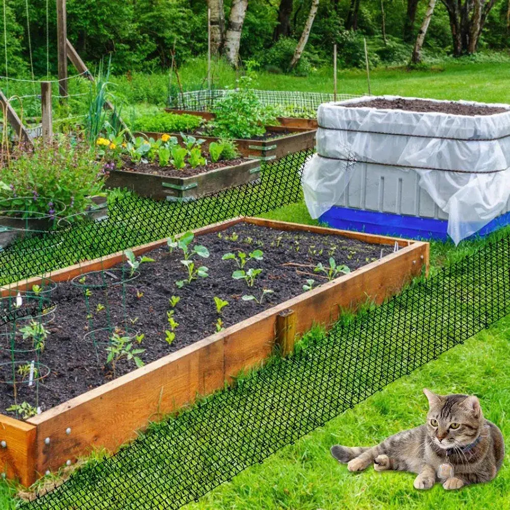 Gardening Cat Scat Mat Repellent Mat Anti-Cat With Prickle Strips Spikes Straps Prevent Cats&dogs From Digging Garden