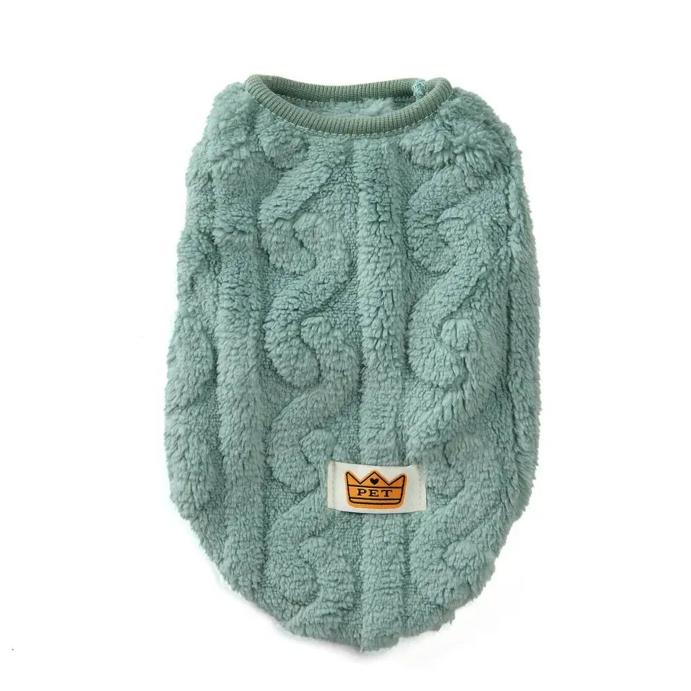 Gilet en polaire douillet pour animaux de compagnie - Green / XL