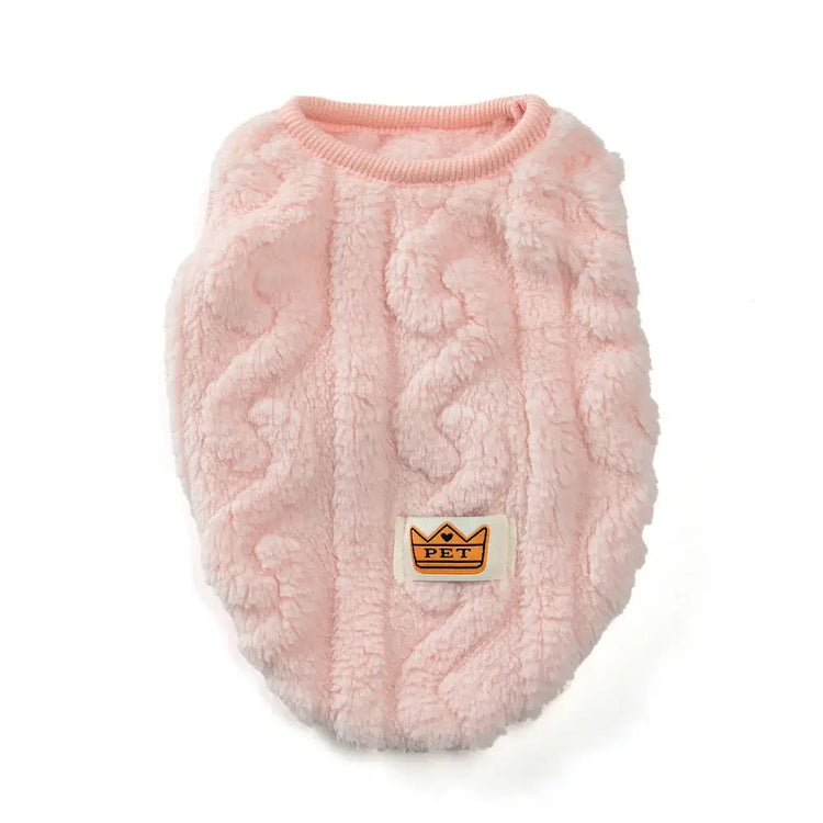 Gilet en polaire douillet pour animaux de compagnie - Pink / XL