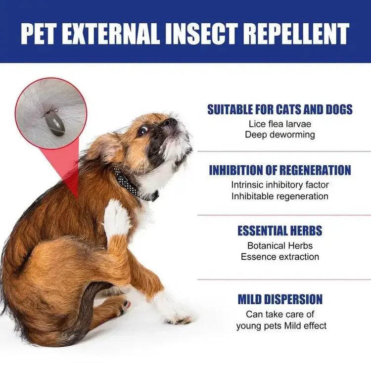 Gouttes anti-puces pour animaux de compagnie