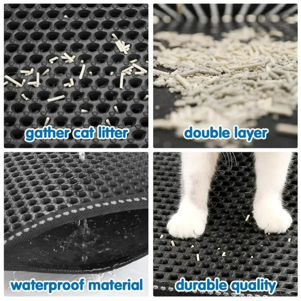 Grand tapis de litière pour chat