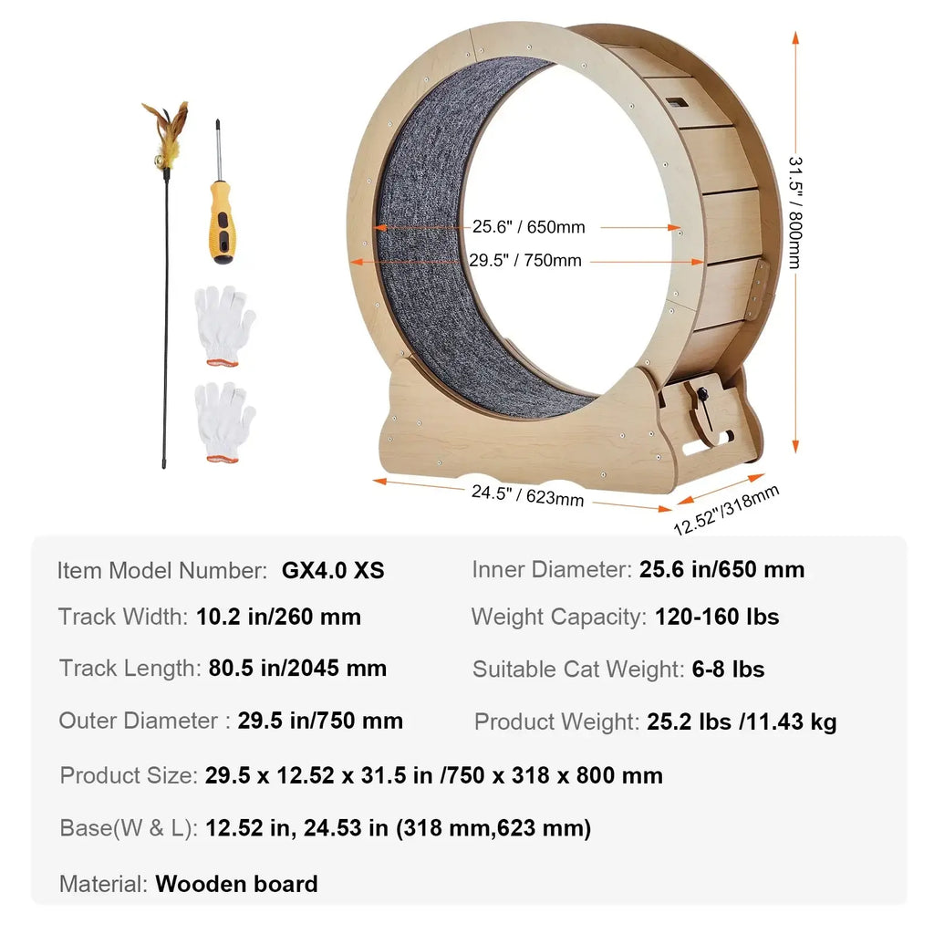 Grande roue de tapis roulant pour chat - 29.5inch / United States
