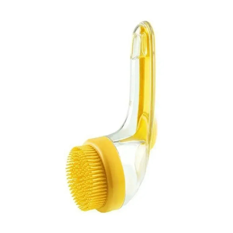 Hair Removal Pet Bath Brush Long Handle Soap Dispenser Dog Cleaning Brush Soft Silicone Rubber Comb Pet Wash Brush Cat