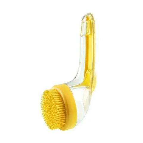 Hair Removal Pet Bath Brush Long Handle Soap Dispenser Dog Cleaning Brush Soft Silicone Rubber Comb Pet Wash Brush Cat