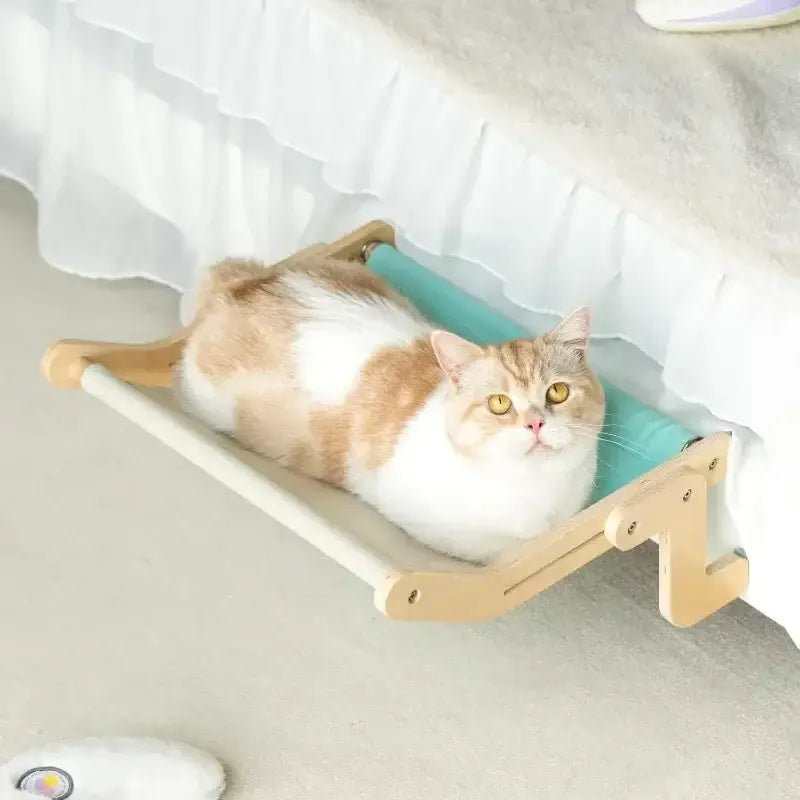 Hamac chat suspendu premium – Confort & style | PawFrance