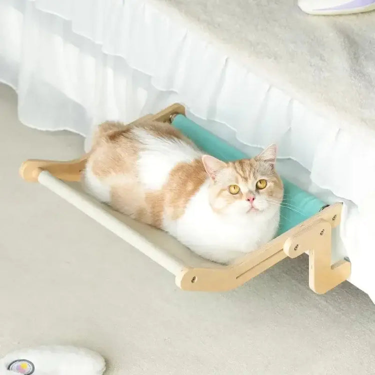 Hamac chat suspendu premium – Confort & style | PawFrance